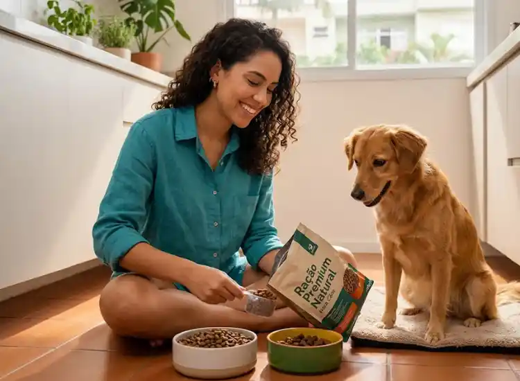 transição de ração para cachorro
