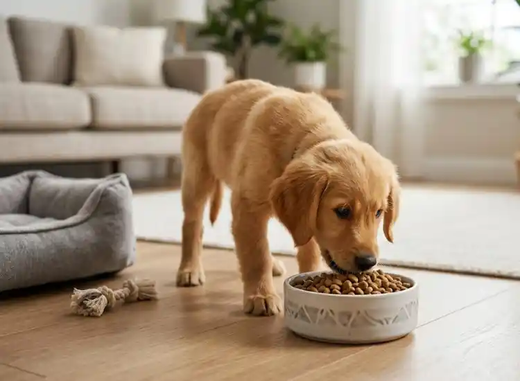 alimentação para filhote de cachorro