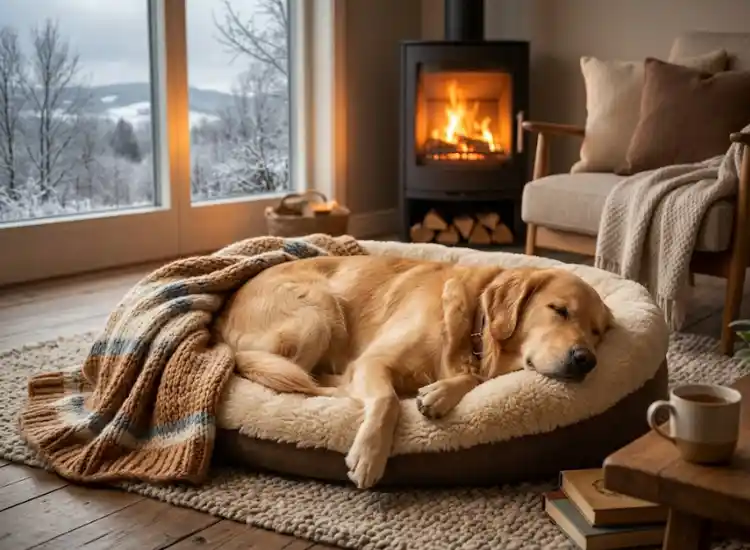 cachorro no frio